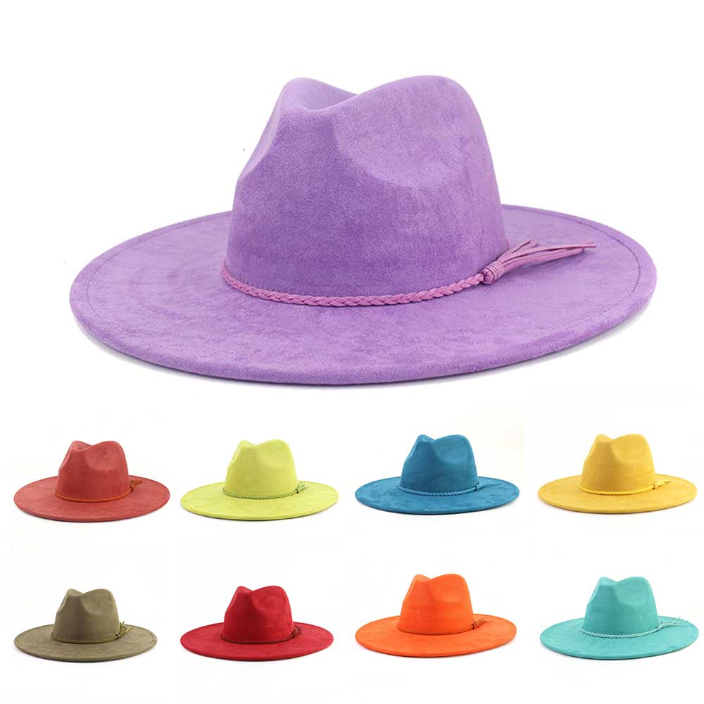 Fedora Hat Wool - Веганская замшевая шляпа в форме капли,