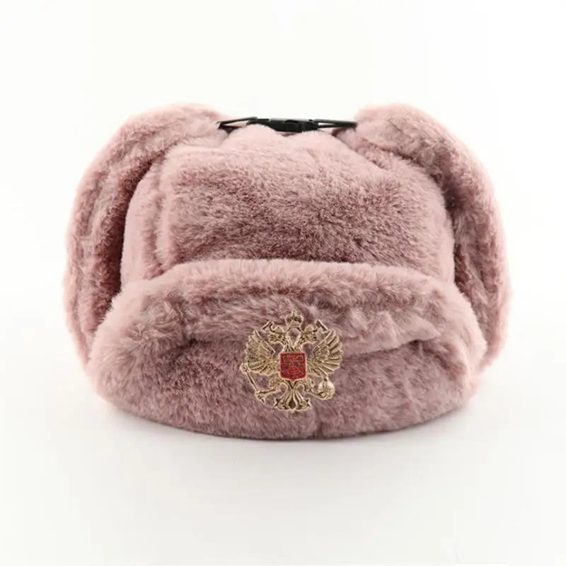 Winter Trapper Hat - Советский значок, ушанка, мужские и женские