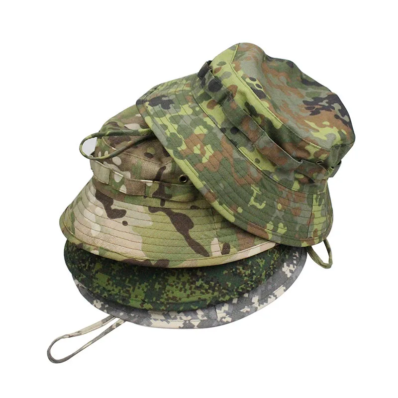 Boonie Hat Tactical - Камуфляжная шляпа Boonie, мультикам, панамские кепки,