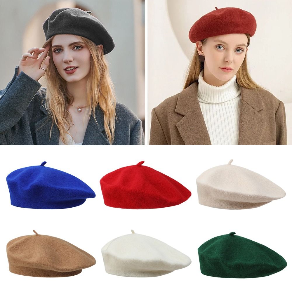 Модные теплые зимние шерстяные – обзор и цена Beret French Wool