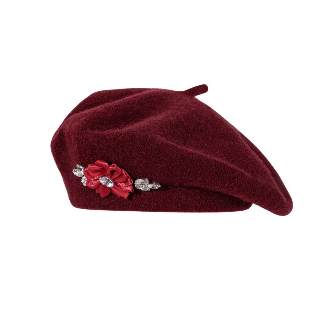 Винтажный однотонный шерстяной – обзор и цена Beret French Wool