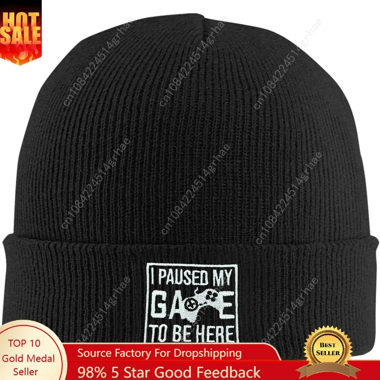 Шапка-бини с вышивкой в виде р – обзор и цена Beanie Cuffed Knit