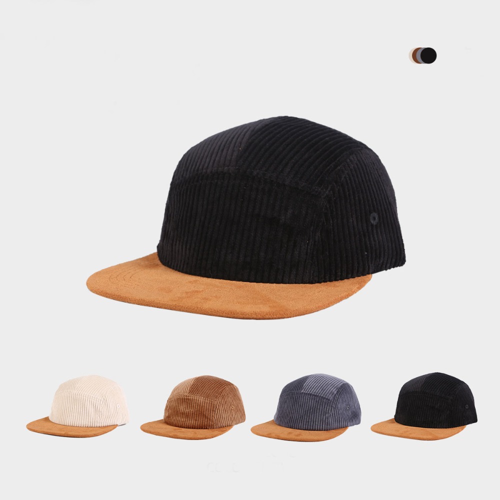 Универсальная бейсболка с плос – обзор и цена Corduroy Cap 5 Panel